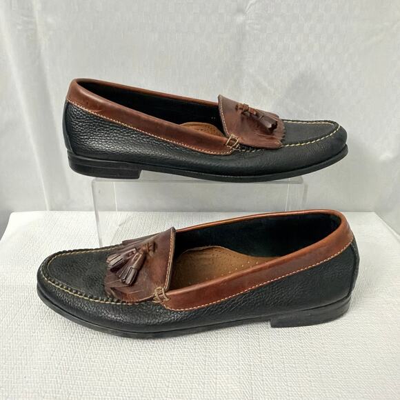 GH Bass Weejuns Shoes Mens 12 M Brown Leather Kiltie Tassel Loafers Moccasin main image 8
